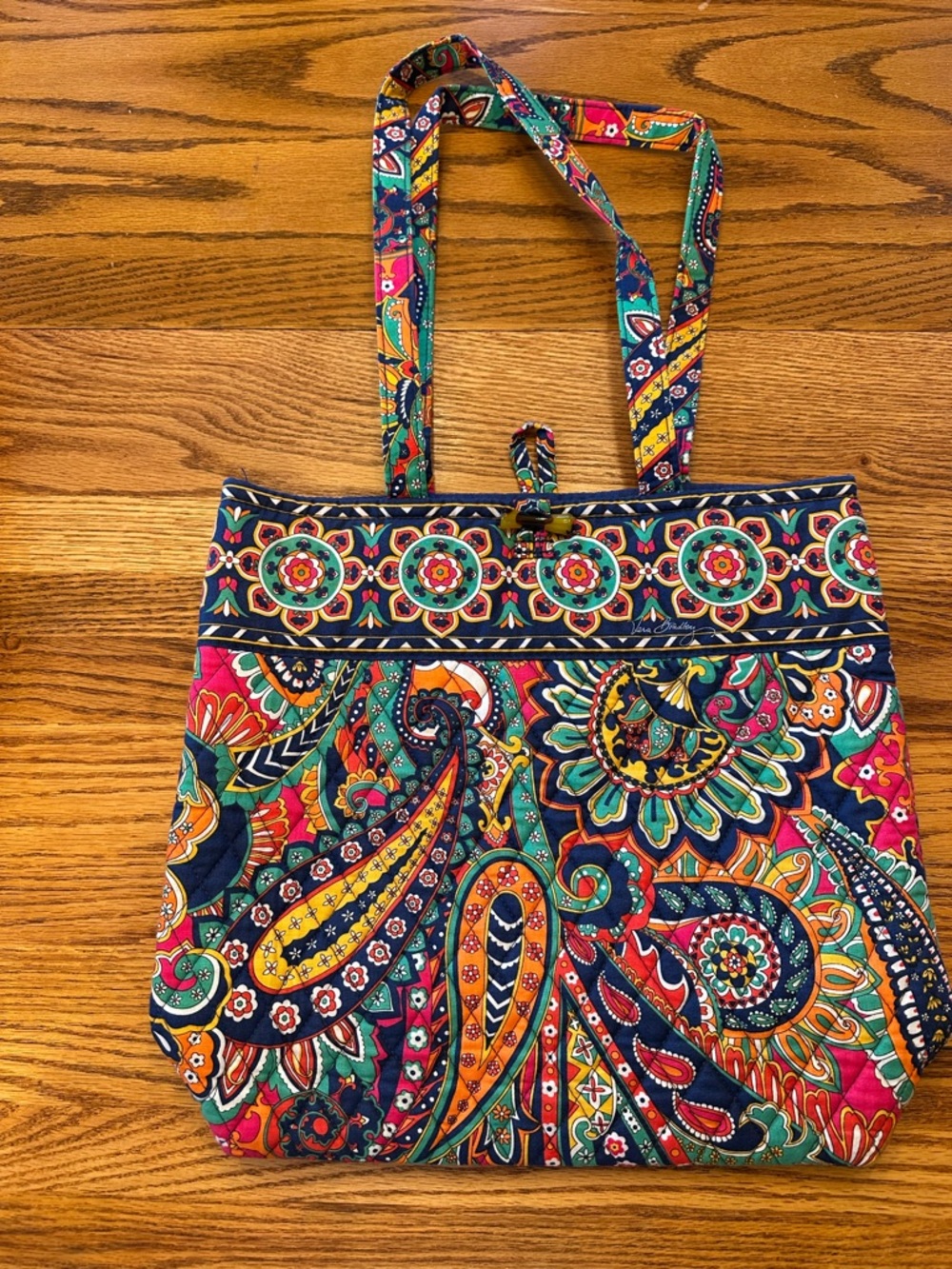 Vera Bradley Venetian Paisley Vibrant Quilted Tote in Multicolor